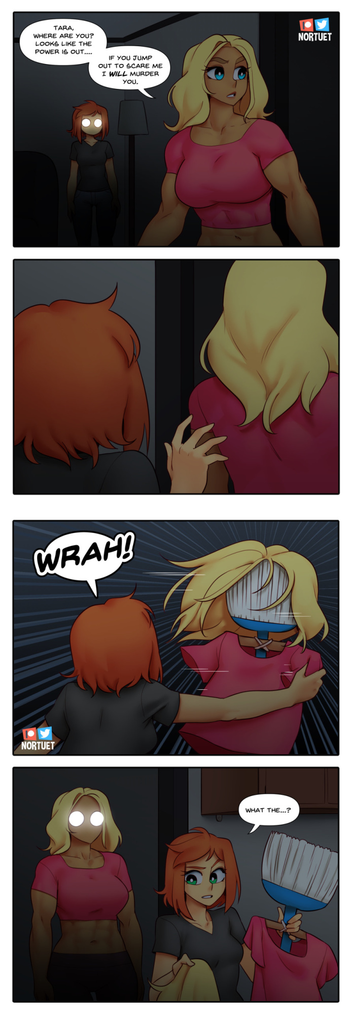 [Nortuet] Nortverse: Tara & Beverly - 4koma