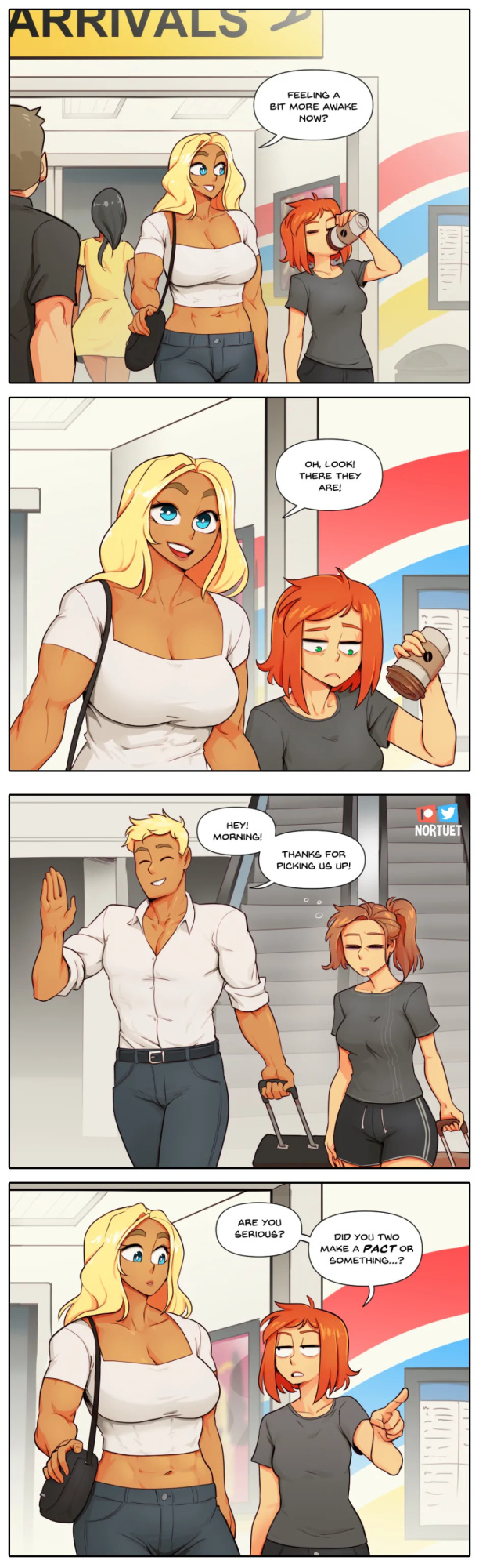 [Nortuet] Nortverse: Tara & Beverly - 4koma