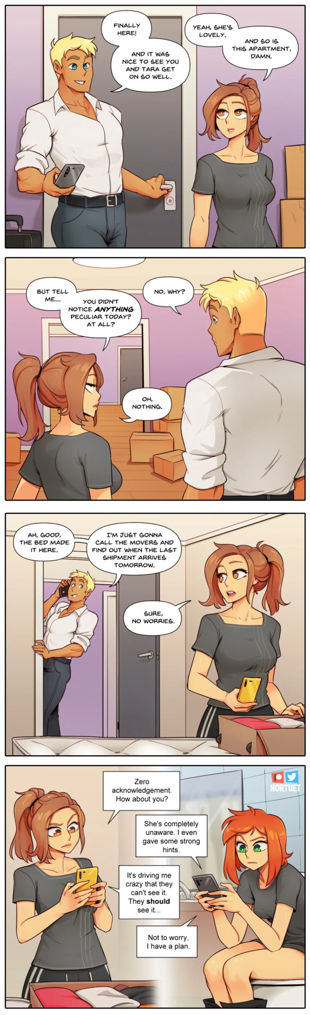[Nortuet] Nortverse: Tara & Beverly - 4koma