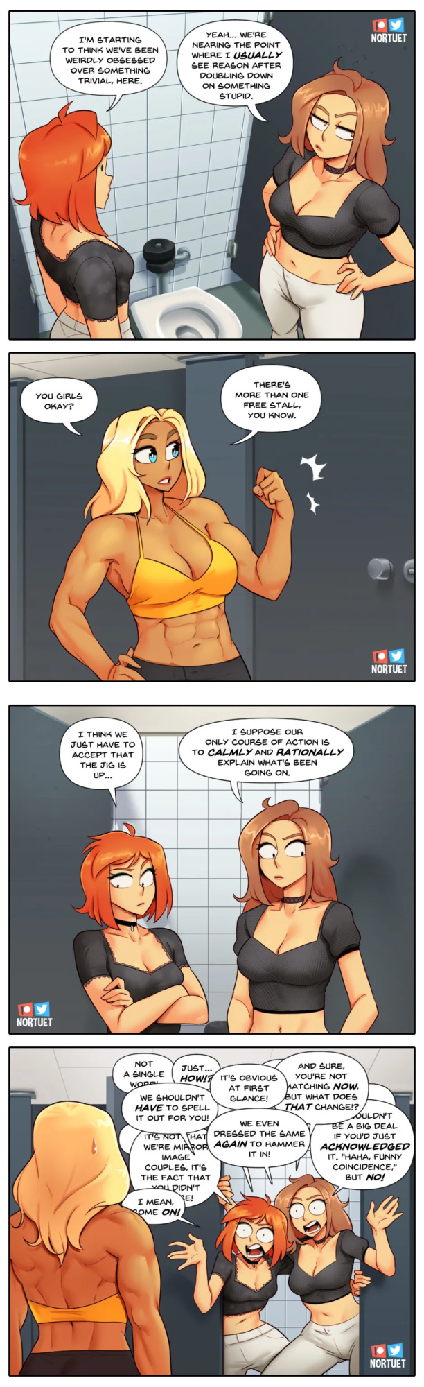 [Nortuet] Nortverse: Tara & Beverly - 4koma