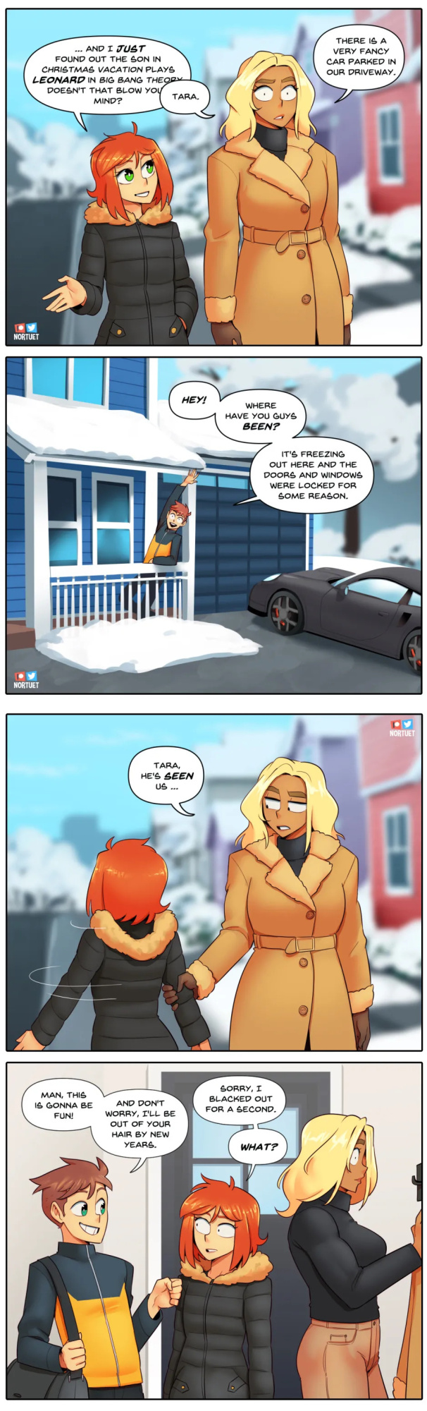 [Nortuet] Nortverse: Tara & Beverly - 4koma
