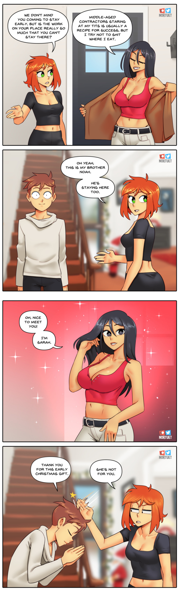 [Nortuet] Nortverse: Tara & Beverly - 4koma
