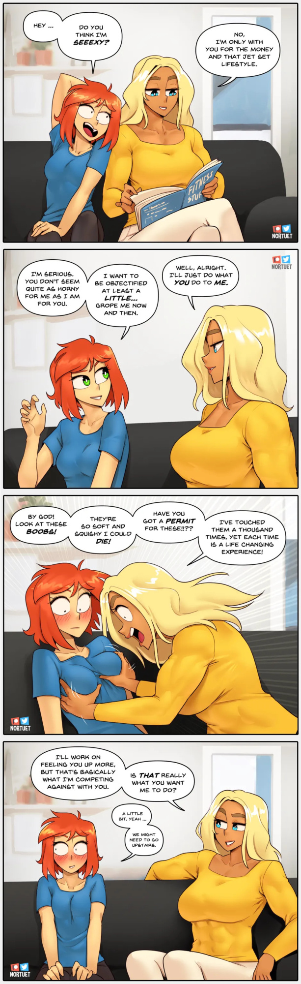 [Nortuet] Nortverse: Tara & Beverly - 4koma