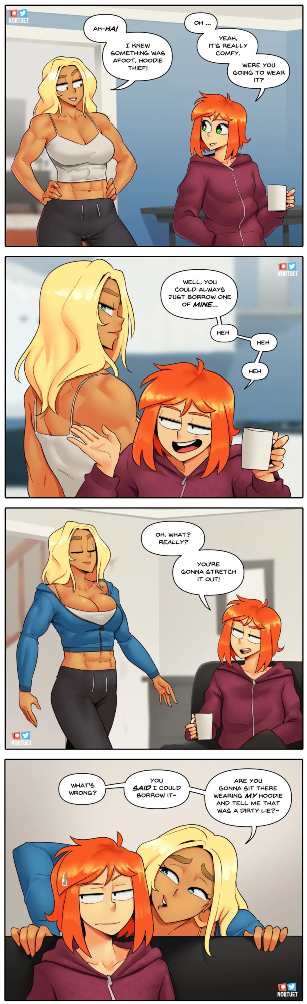 [Nortuet] Nortverse: Tara & Beverly - 4koma