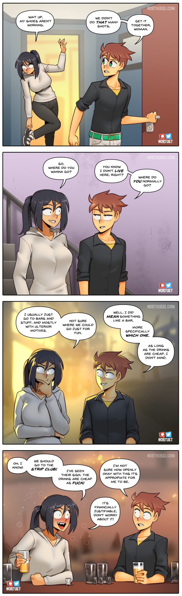 [Nortuet] Nortverse: Tara & Beverly - 4koma