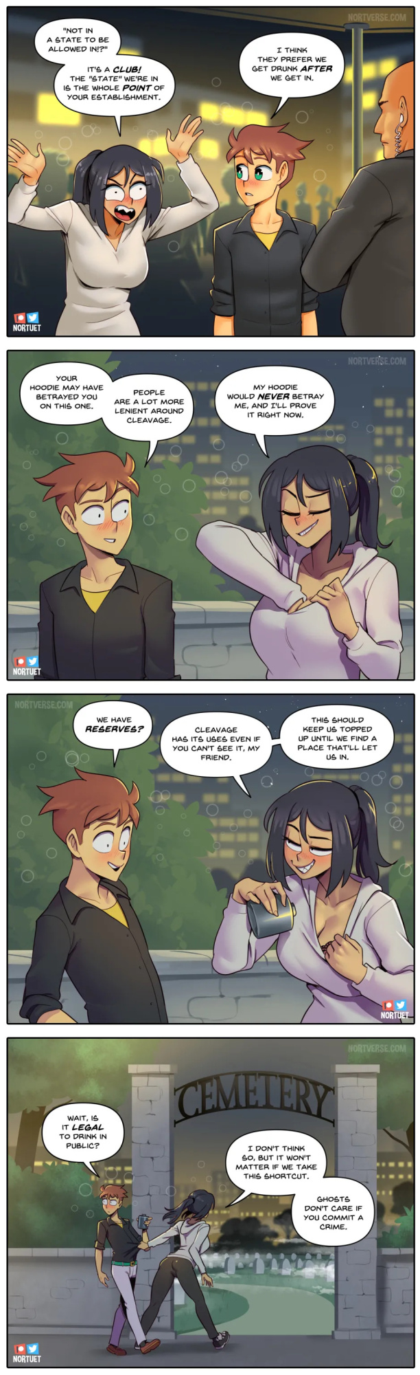 [Nortuet] Nortverse: Tara & Beverly - 4koma