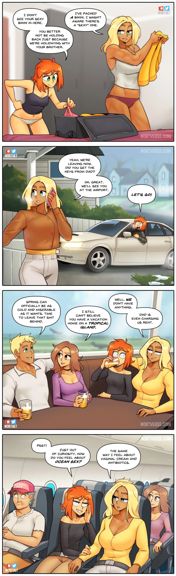 [Nortuet] Nortverse: Tara & Beverly - 4koma