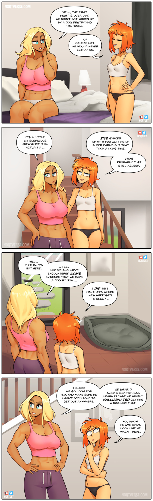 [Nortuet] Nortverse: Tara & Beverly - 4koma