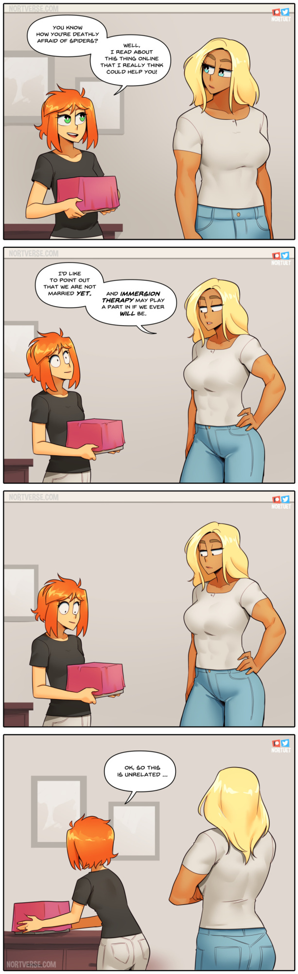 [Nortuet] Nortverse: Tara & Beverly - 4koma