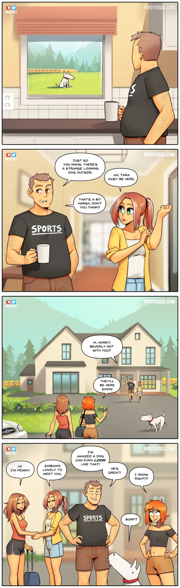 [Nortuet] Nortverse: Tara & Beverly - 4koma