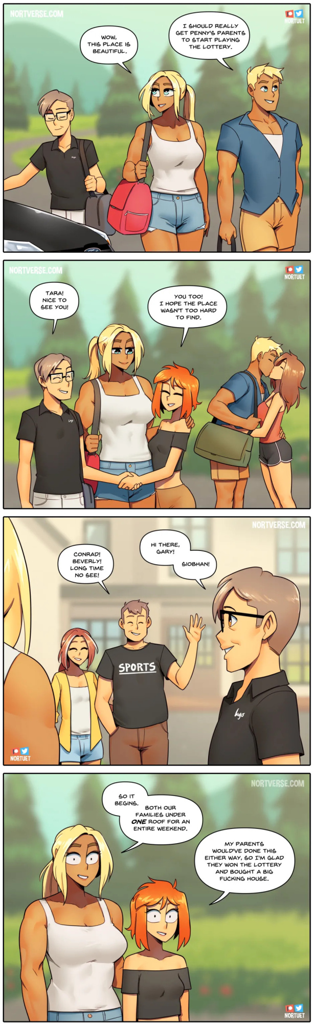 [Nortuet] Nortverse: Tara & Beverly - 4koma