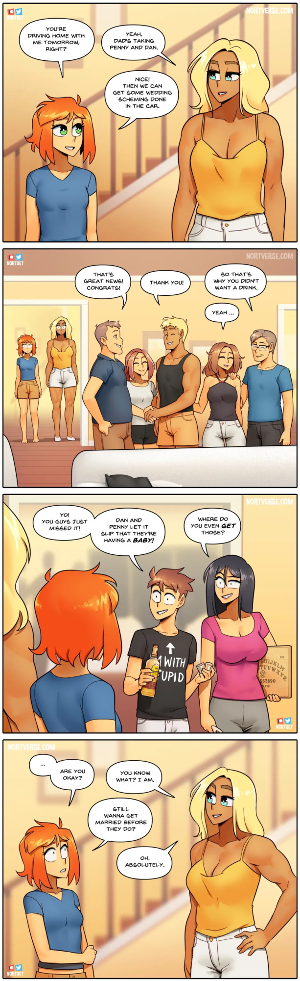 [Nortuet] Nortverse: Tara & Beverly - 4koma