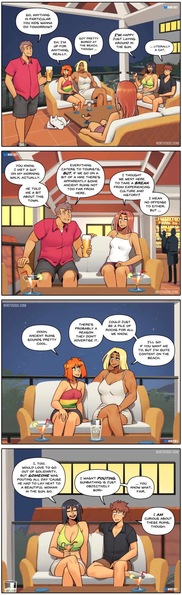 [Nortuet] Nortverse: Tara & Beverly - 4koma
