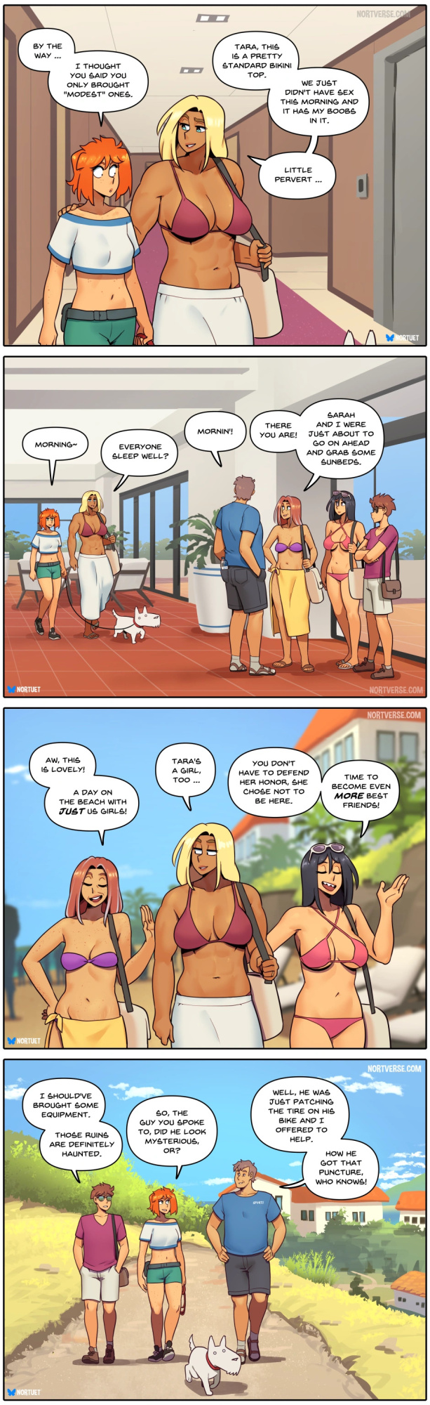 [Nortuet] Nortverse: Tara & Beverly - 4koma
