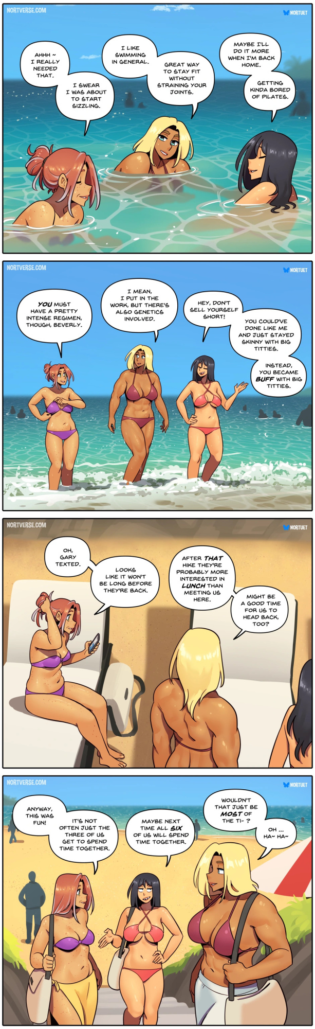 [Nortuet] Nortverse: Tara & Beverly - 4koma
