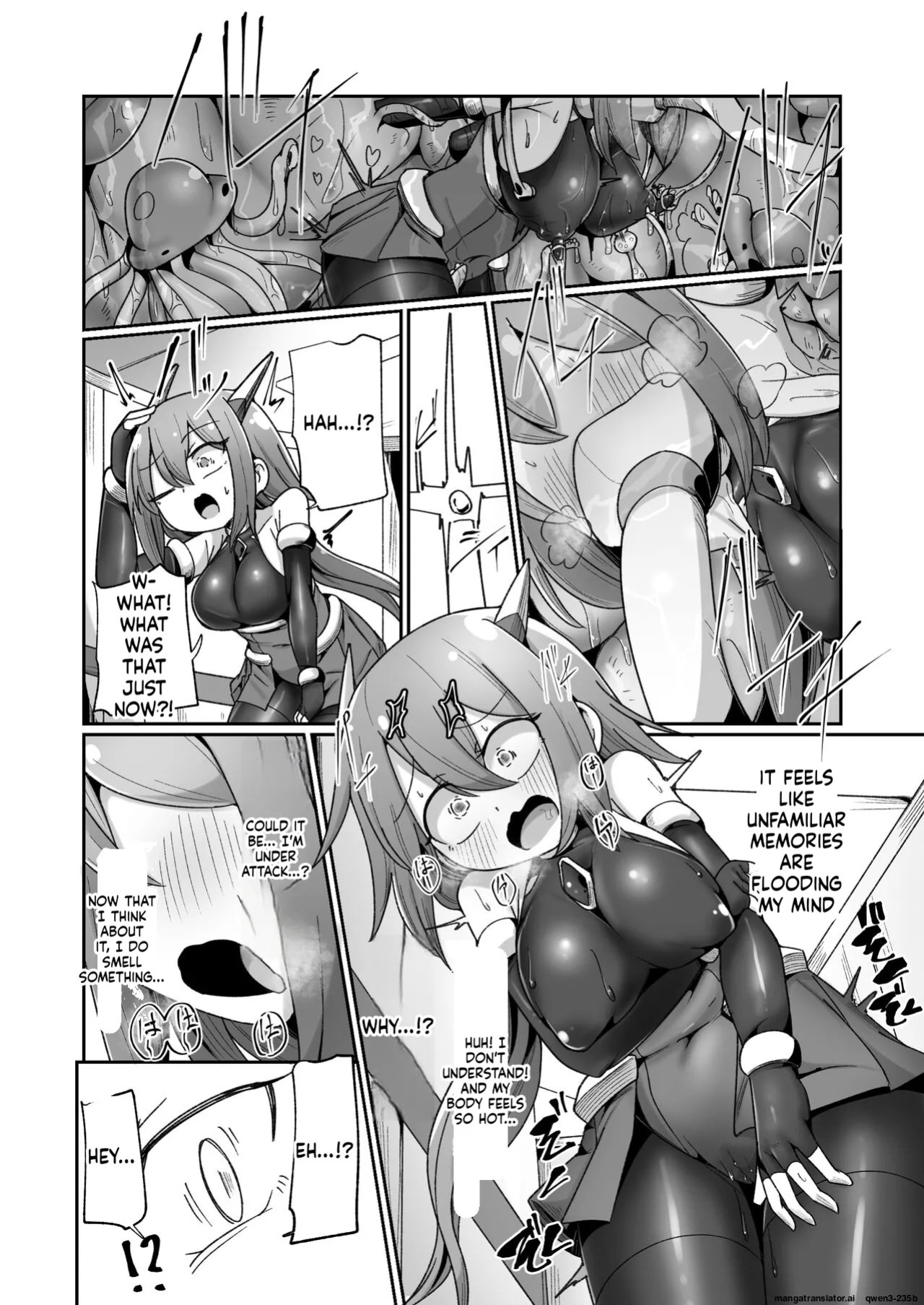 [Echie Kokufuku Aka (Monota)] Maryoku Tank Choukyou sareta Koto mo Sukkari Wasurete no Kono Ko to Teki Ajito ni Idonjau Onna Hero-chan (SCANMTL)