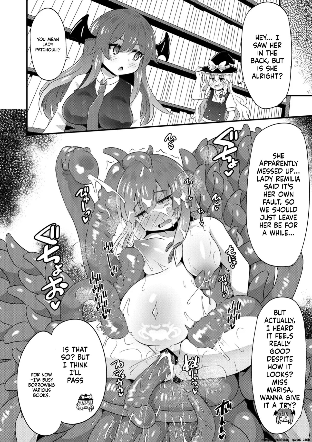 [Divine Fountain (Koizumi Hitsuji)] patchouli Naedoko Zecchou Den shokushu de Daimonzetsu (Touhou Project) [Digital] (SCANMTL)