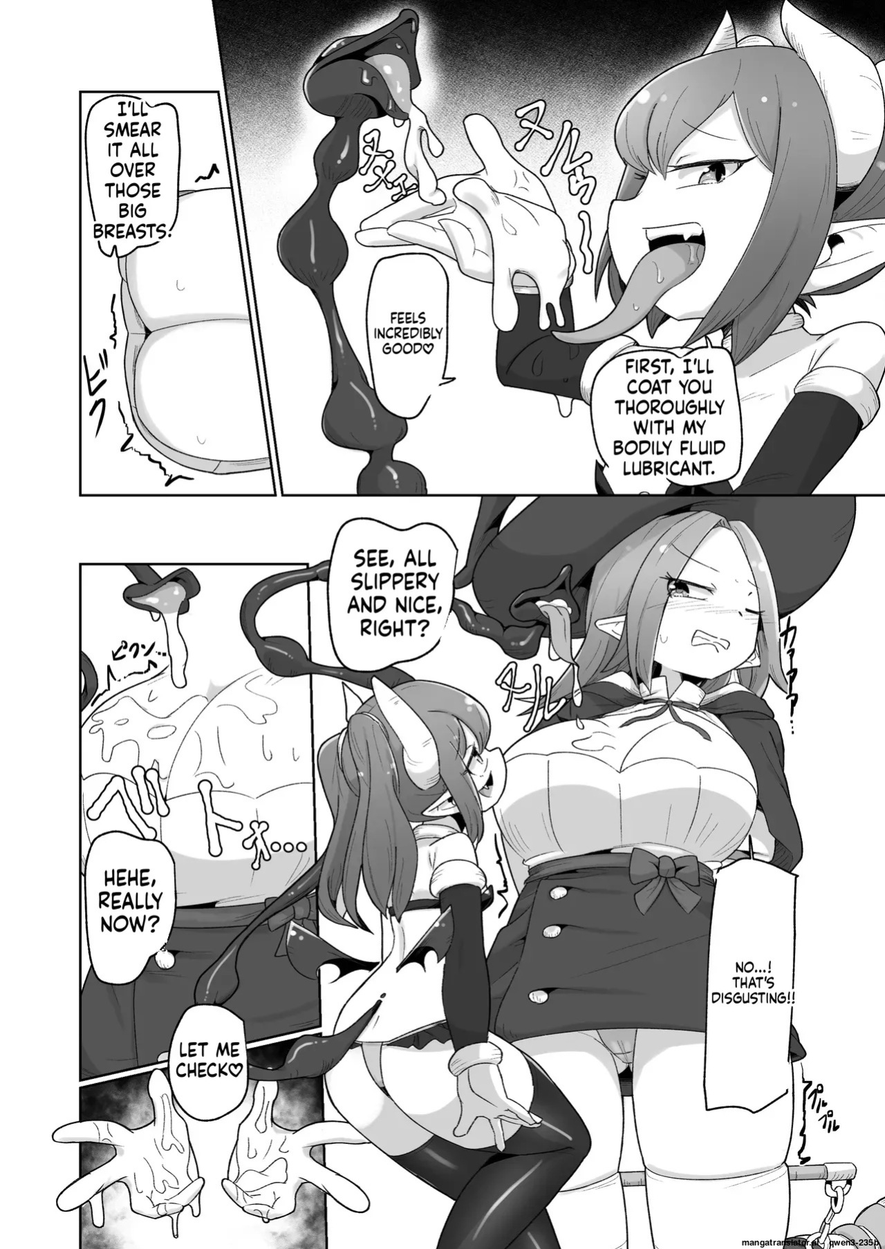 [Echie Kokufuku Aka (Monota)] Haiboku Show Colosseum 1 Kaisenme Tsuyo Tsuyo Majutsushi-chan VS Shintai Kaihatsu ga Tokuina Shou Akuma Succubus-chan (SCANMTL)