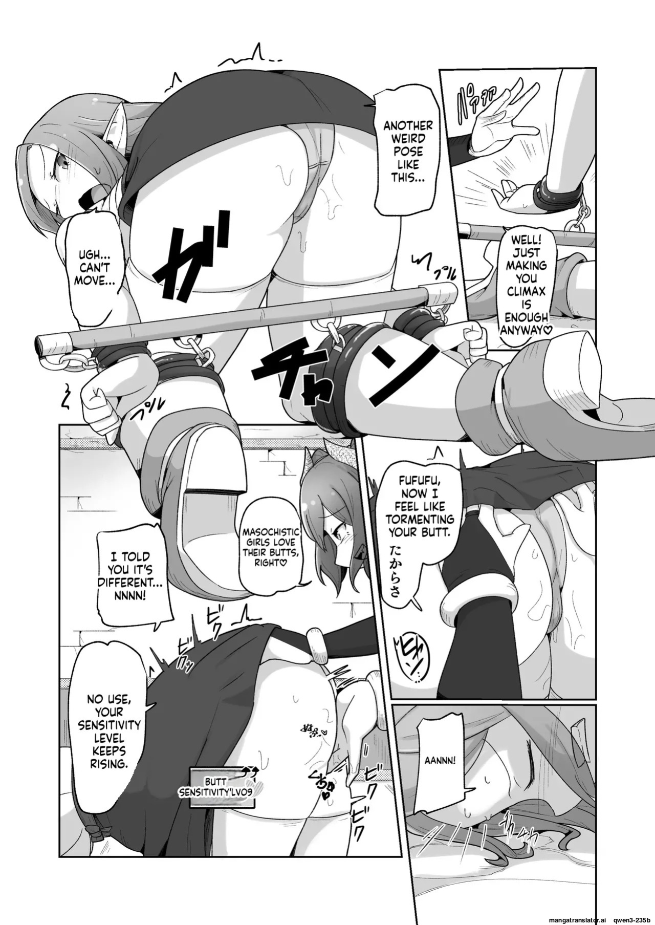 [Echie Kokufuku Aka (Monota)] Haiboku Show Colosseum 1 Kaisenme Tsuyo Tsuyo Majutsushi-chan VS Shintai Kaihatsu ga Tokuina Shou Akuma Succubus-chan (SCANMTL)