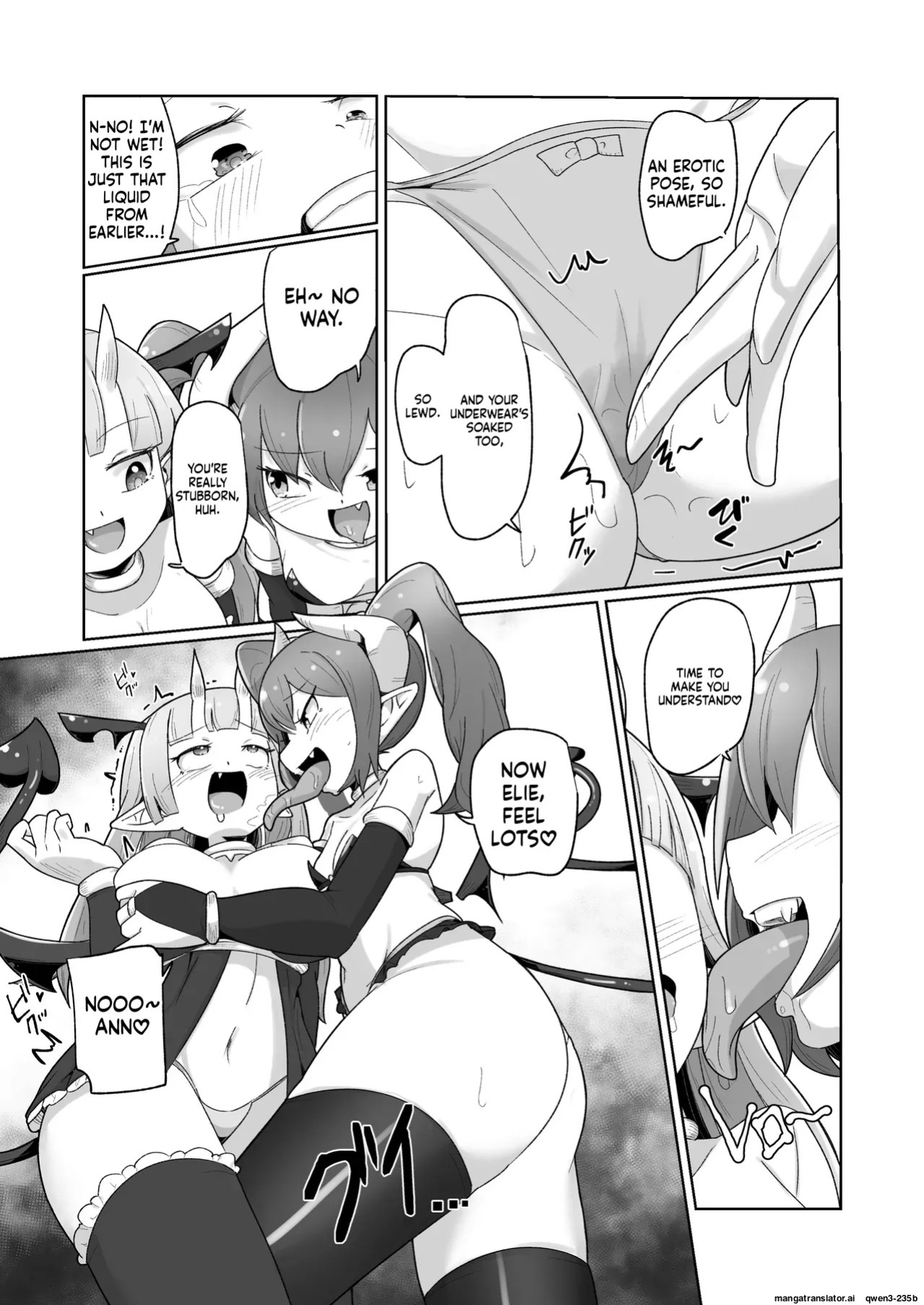 [Echie Kokufuku Aka (Monota)] Haiboku Show Colosseum 1 Kaisenme Tsuyo Tsuyo Majutsushi-chan VS Shintai Kaihatsu ga Tokuina Shou Akuma Succubus-chan (SCANMTL)
