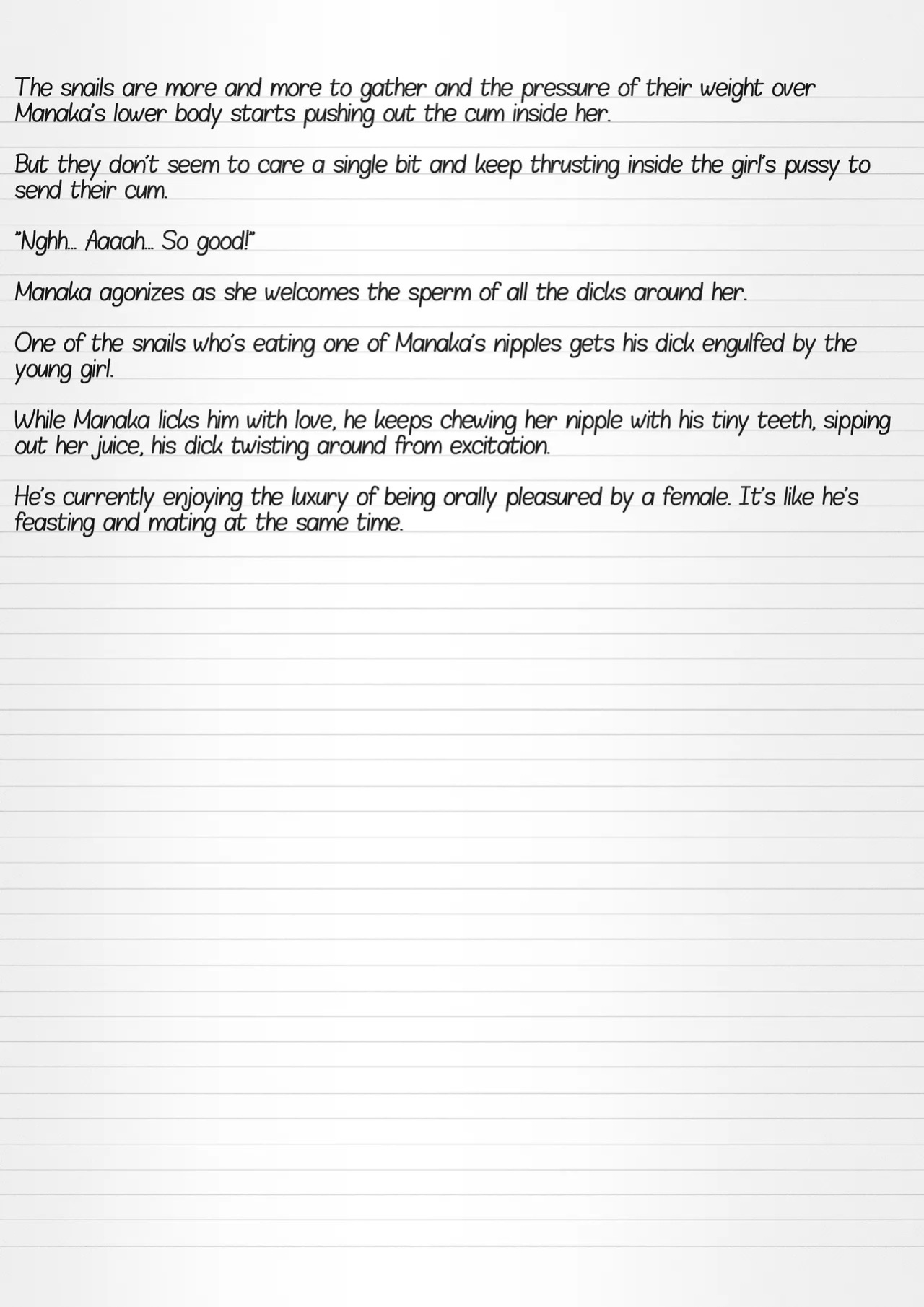 [Tiba-Santi (Misuke)] Misuke's Short Stories 34 - Manaka & Snails (ToHeart2 Dungeon Travelers) [English]