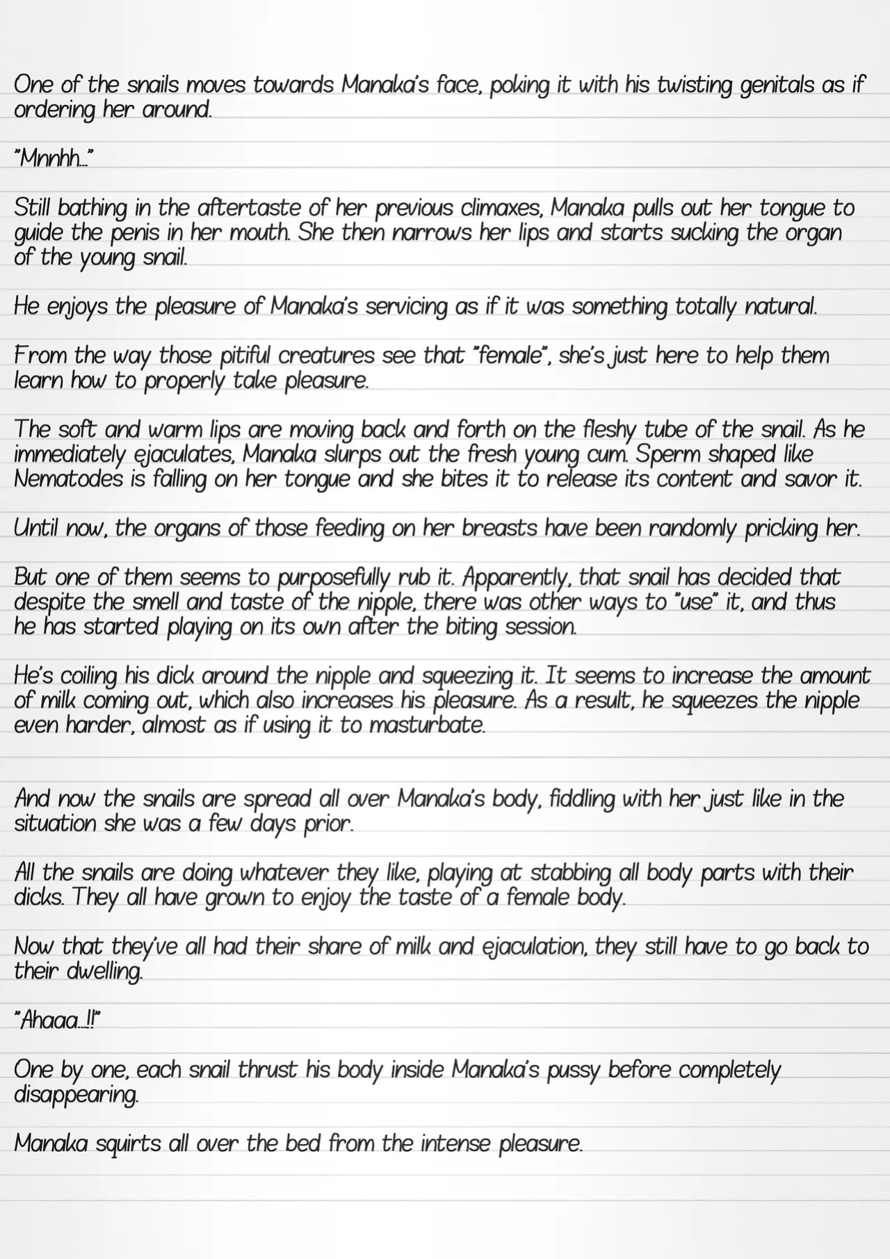 [Tiba-Santi (Misuke)] Misuke's Short Stories 34 - Manaka & Snails (ToHeart2 Dungeon Travelers) [English]