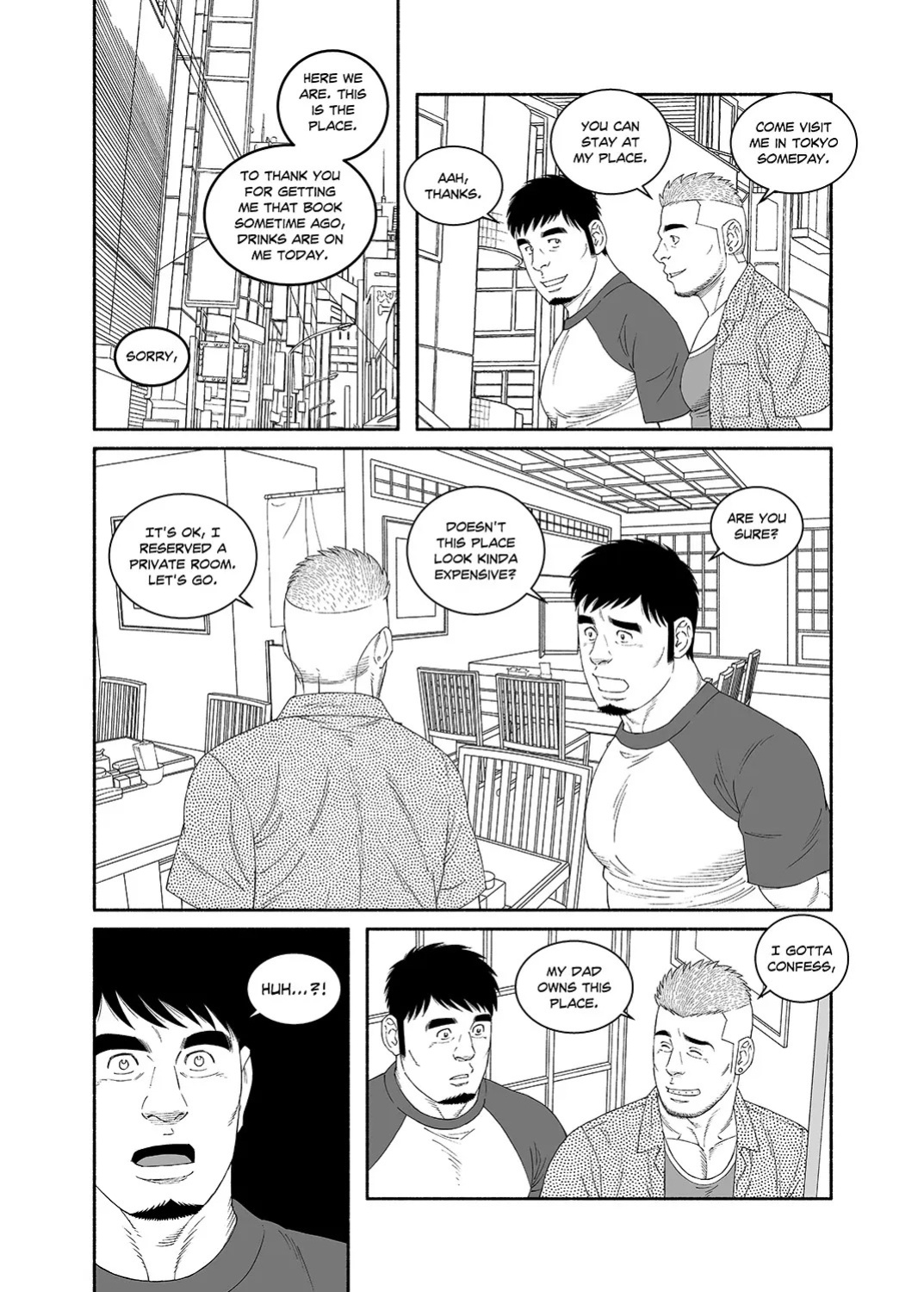[Tagame Gengoroh] COCKSUCKER I Got Turned into My Best Friend’s Father’s Bitch (Part 1-3) [Eng]