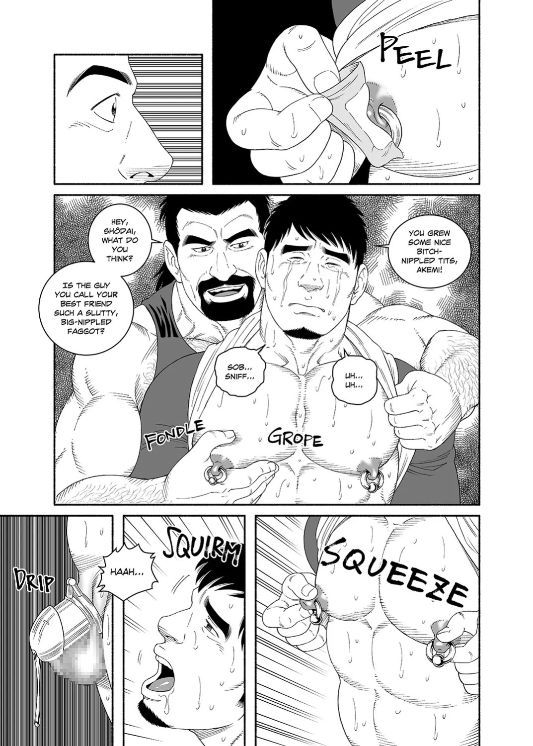 [Tagame Gengoroh] COCKSUCKER I Got Turned into My Best Friend’s Father’s Bitch (Part 1-3) [Eng]