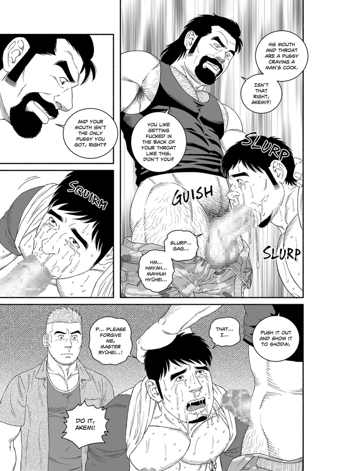 [Tagame Gengoroh] COCKSUCKER I Got Turned into My Best Friend’s Father’s Bitch (Part 1-3) [Eng]