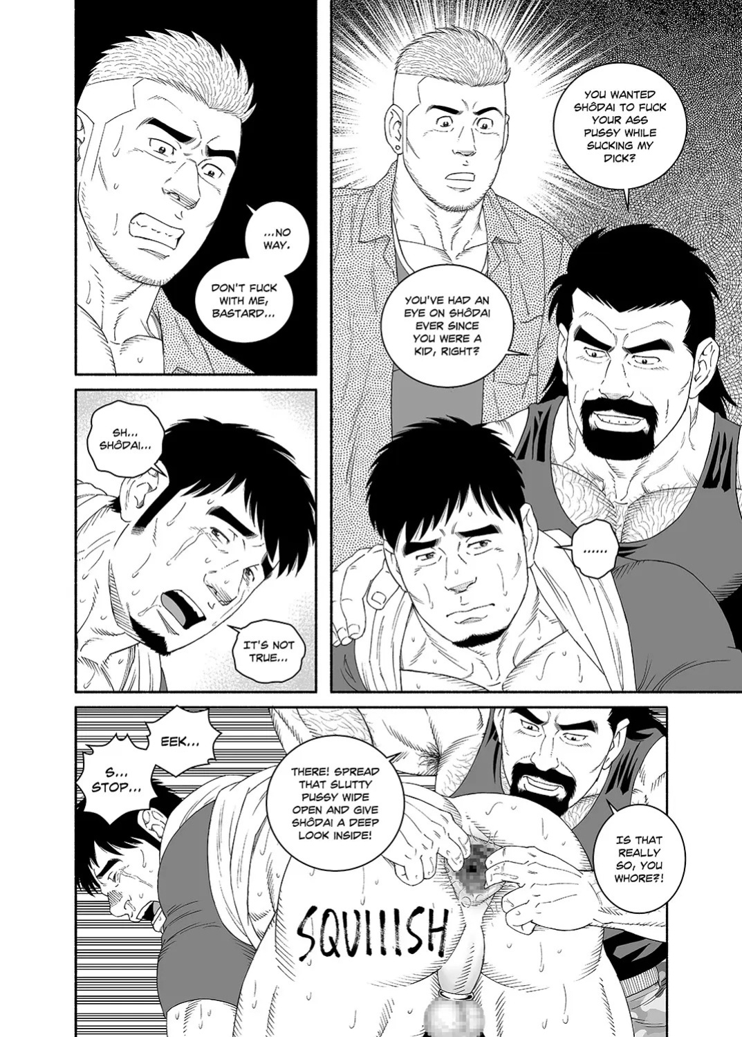 [Tagame Gengoroh] COCKSUCKER I Got Turned into My Best Friend’s Father’s Bitch (Part 1-3) [Eng]