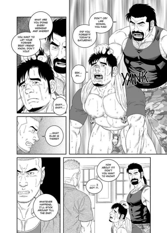 [Tagame Gengoroh] COCKSUCKER I Got Turned into My Best Friend’s Father’s Bitch (Part 1-3) [Eng]