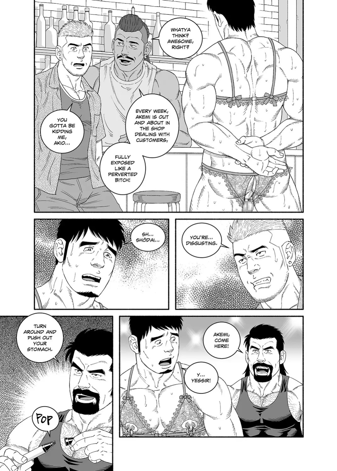 [Tagame Gengoroh] COCKSUCKER I Got Turned into My Best Friend’s Father’s Bitch (Part 1-3) [Eng]
