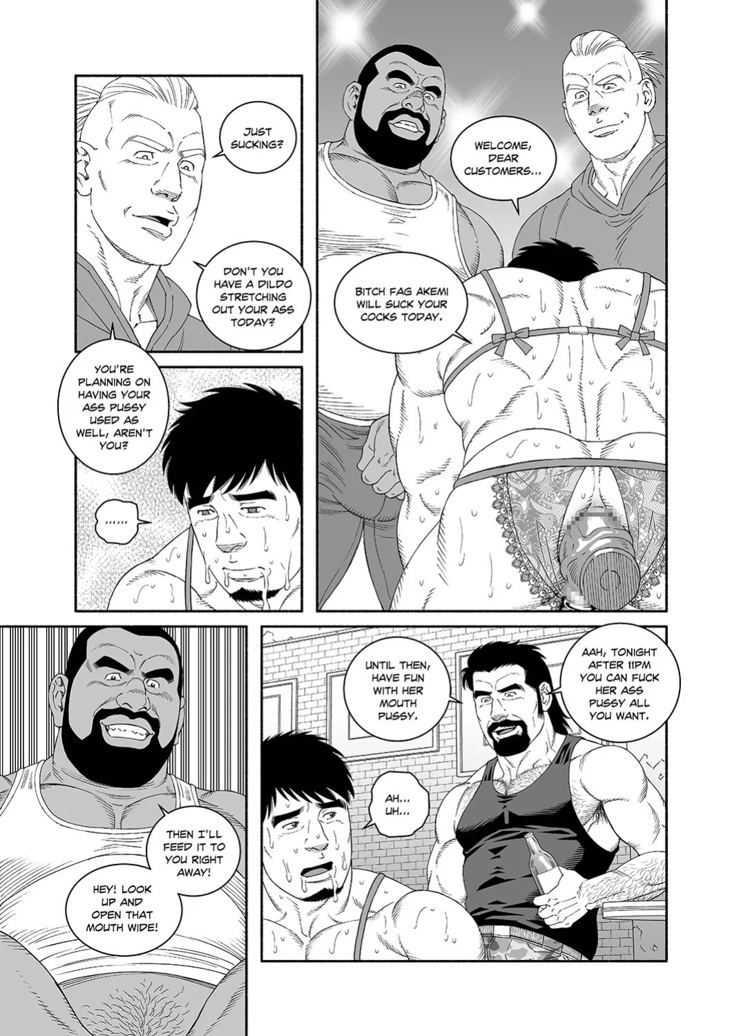 [Tagame Gengoroh] COCKSUCKER I Got Turned into My Best Friend’s Father’s Bitch (Part 1-3) [Eng]