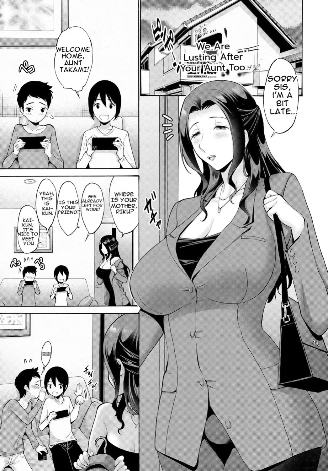 [Nishikawa Kou] Bokutachi mo Obasan ni Yokujou uru | I'm Lusting After My Aunt [English] [MTL] [Digital]