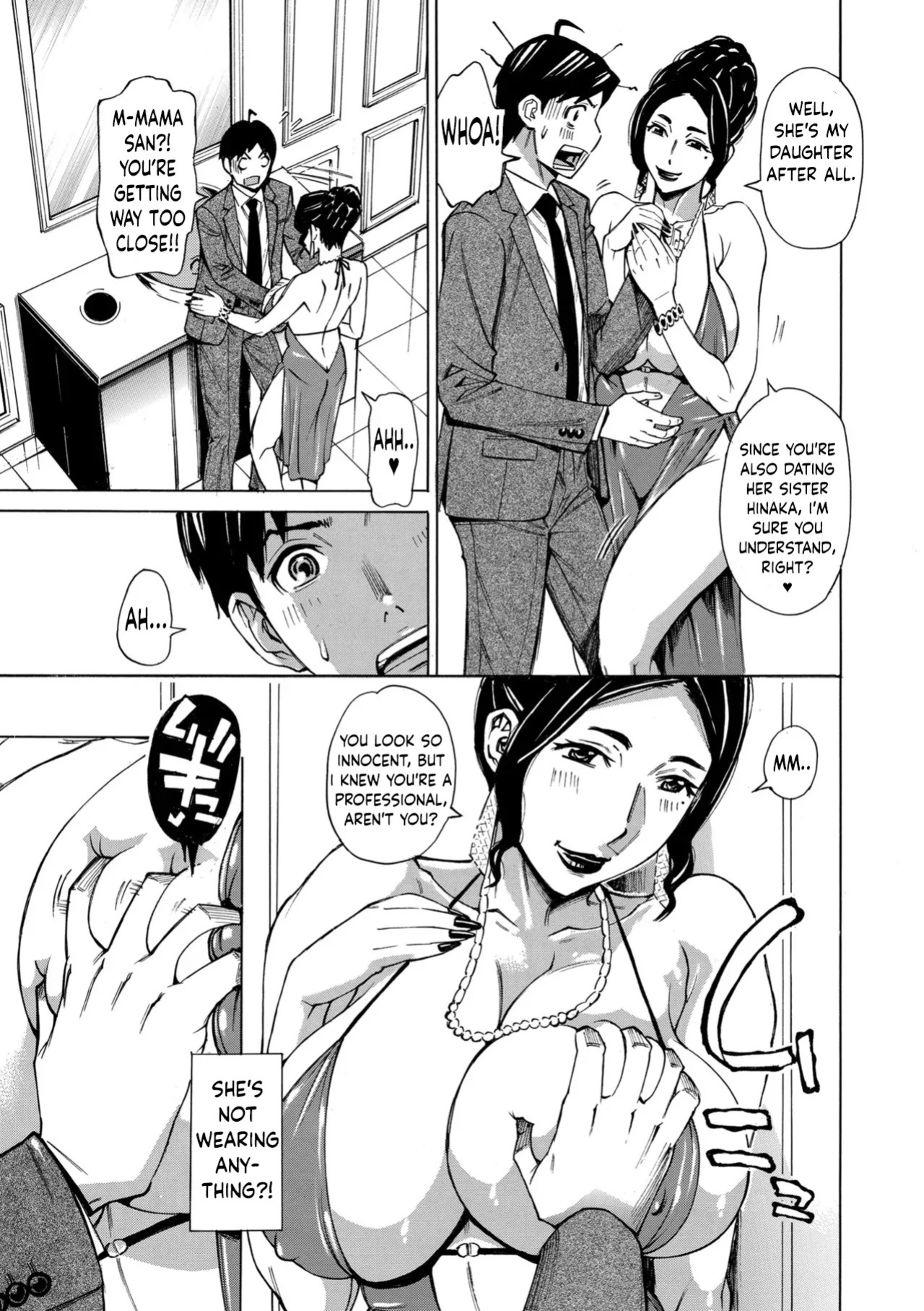 [Makibe Kataru] Three MILF's Ch. 5 [English]