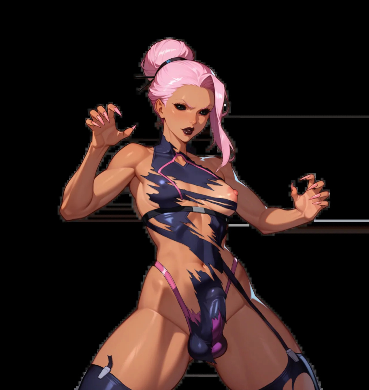 FUTA FIGHT & FUCK [GIFs + PNGs] [AI Generated]