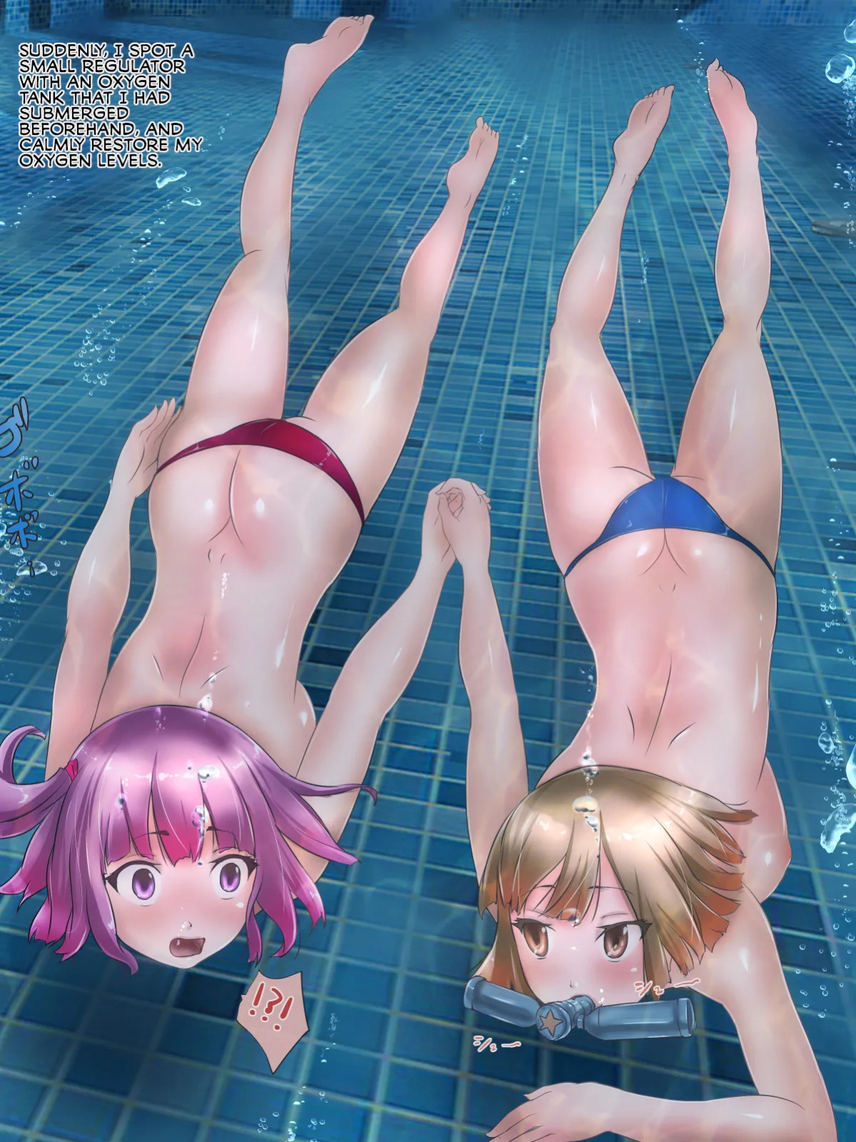 [H2O Aquarium] The daily life of a lesbian couble who are sex partners and enjoy water torture [english]