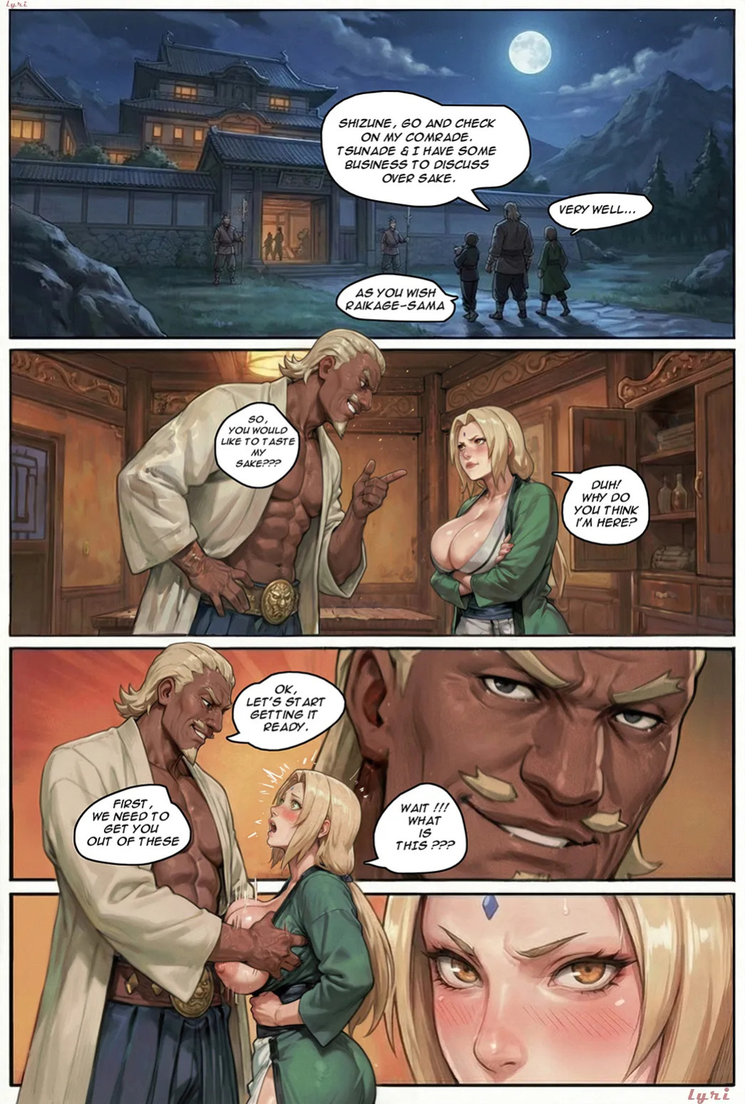 [Lyri] Tsunade X Raikage Comic+Extras [Naruto] (AI Generated)