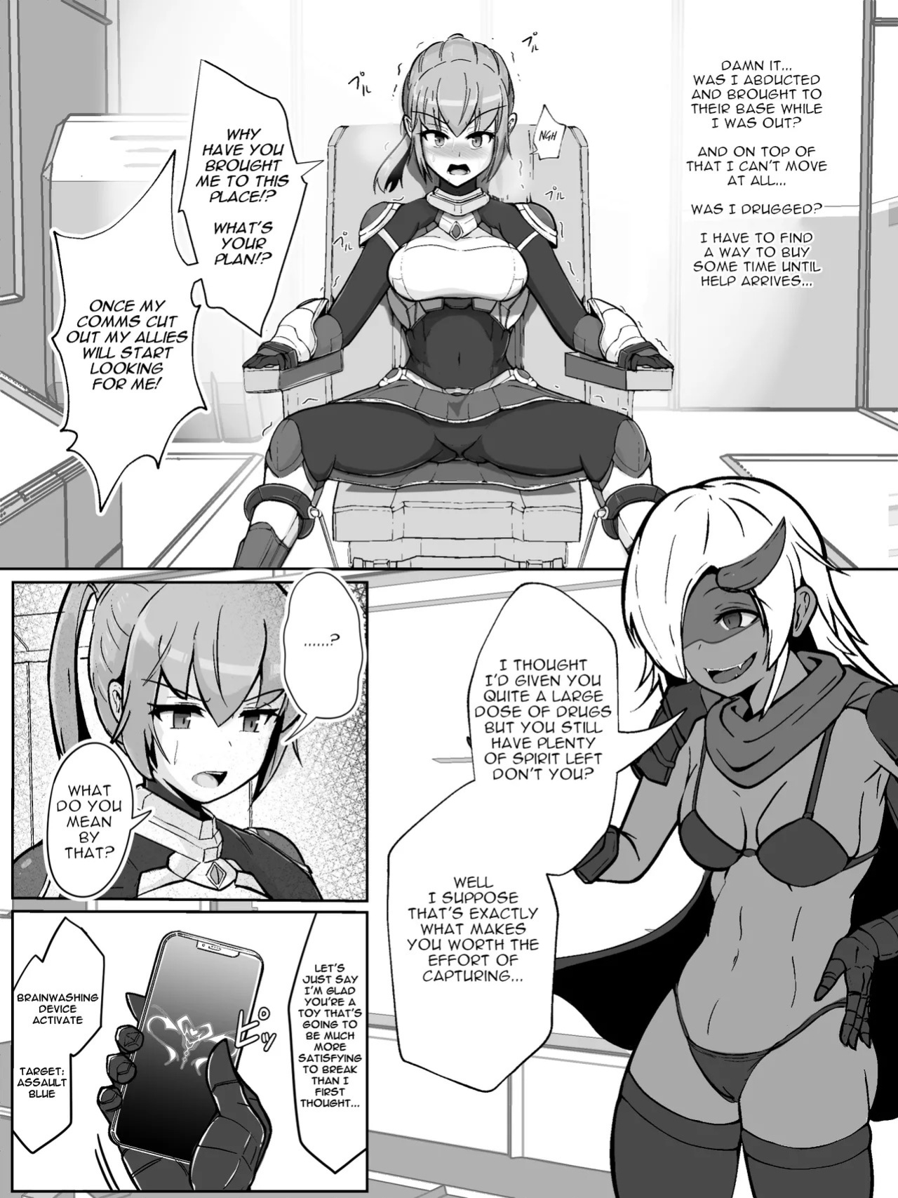 [Arujima] Soukou Senki Assault Blue ~Haiboku Heroine Subete o Ubaware Zetsubousu~ [English]