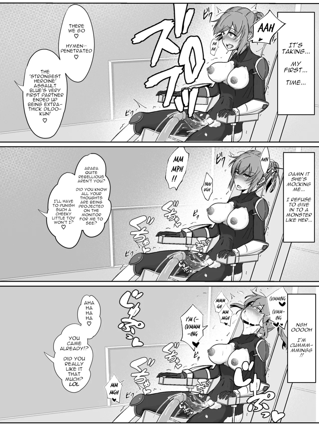 [Arujima] Soukou Senki Assault Blue ~Haiboku Heroine Subete o Ubaware Zetsubousu~ [English]