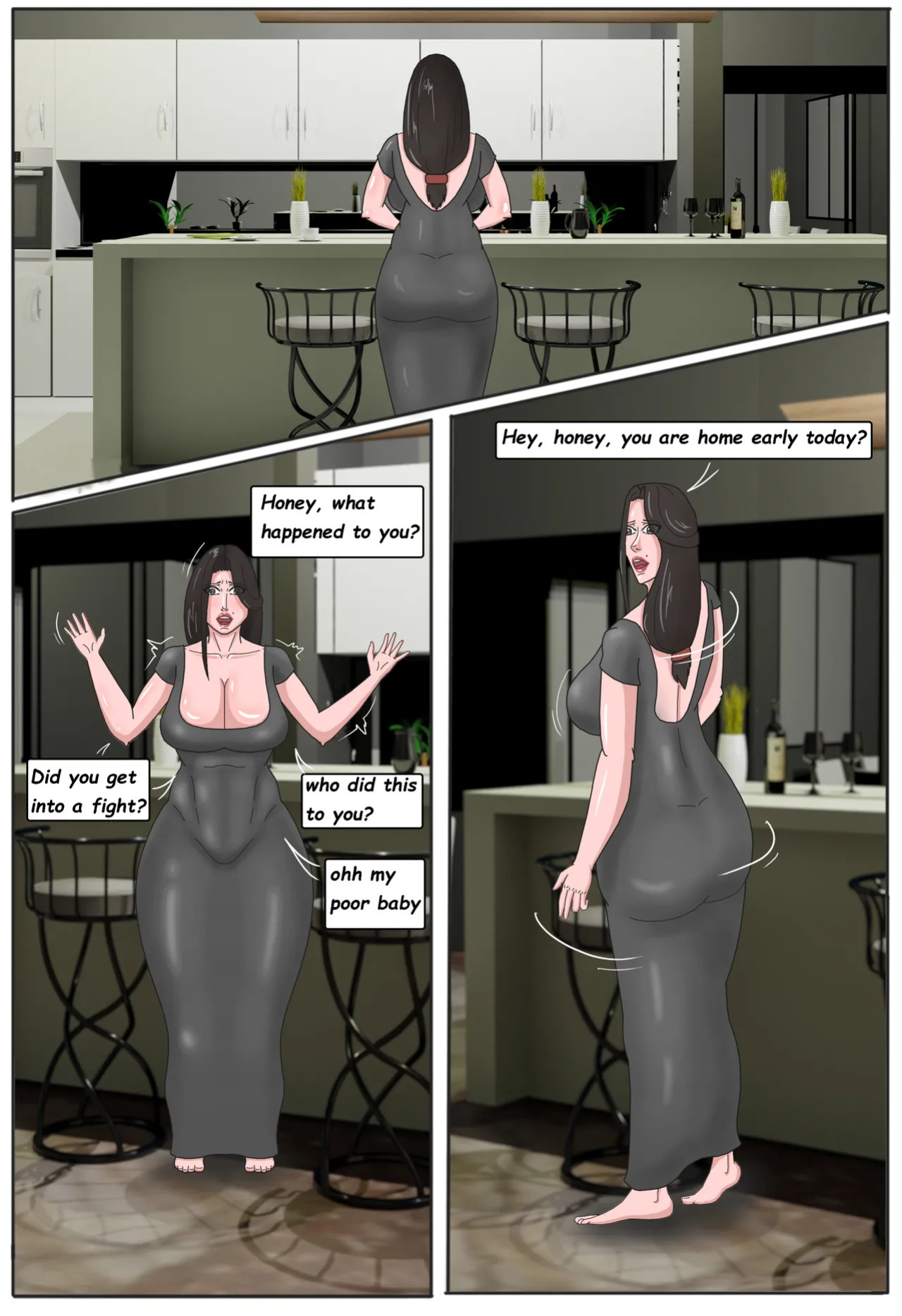 Mom handles the bully chapter 1-4 [Moonlight_studios]