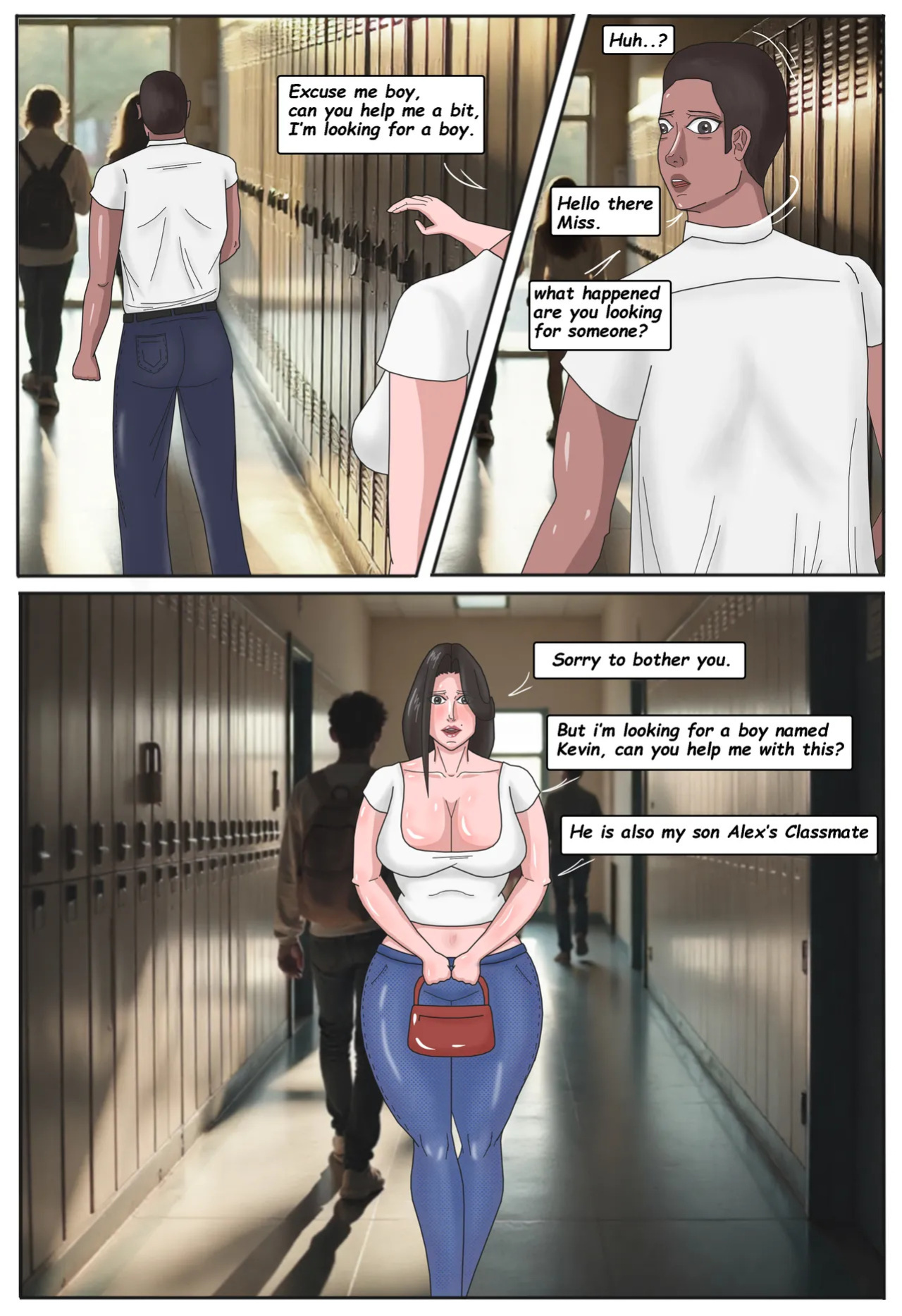 Mom handles the bully chapter 1-4 [Moonlight_studios]