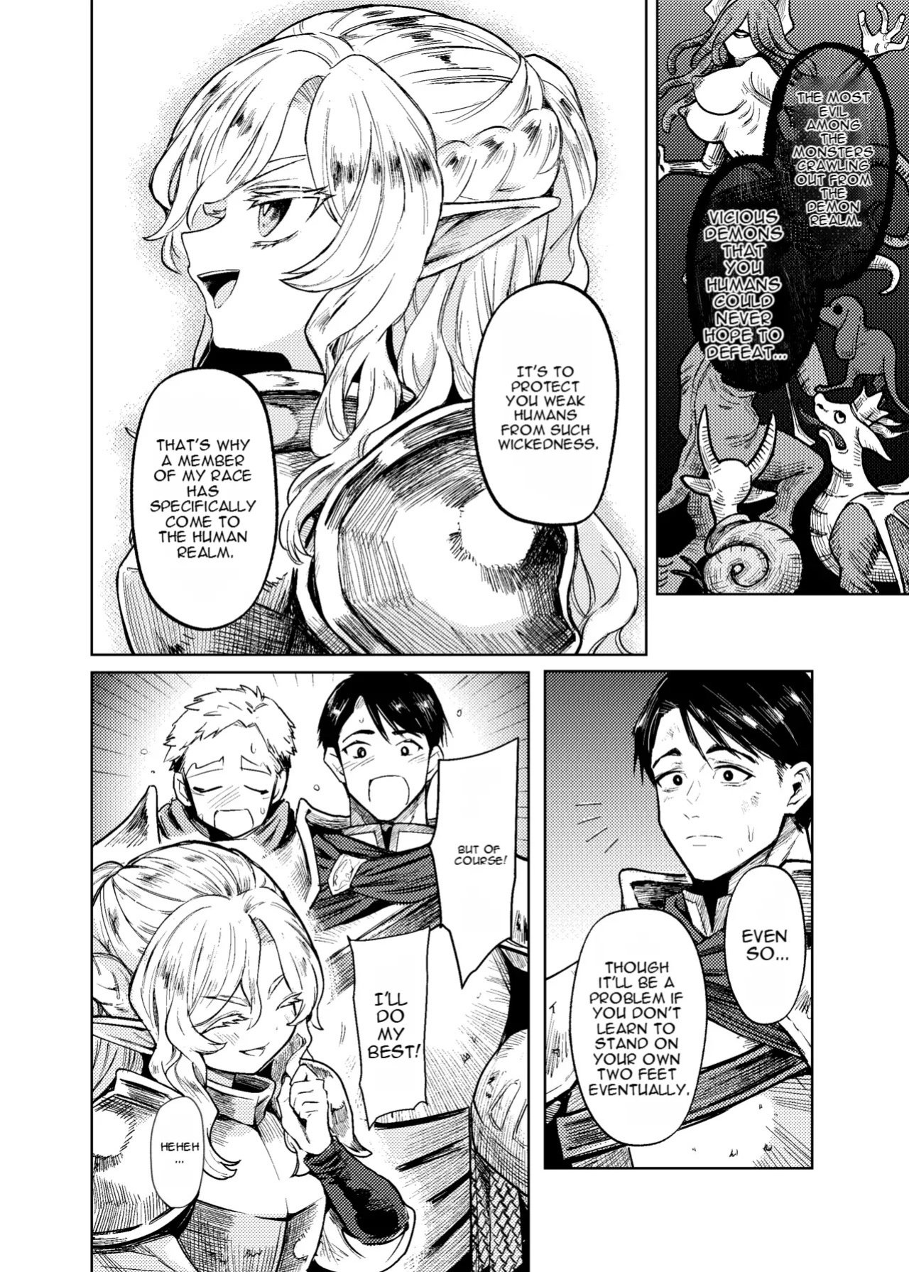 [Kanimura Hanten (Kanimura Ebio)] Seikishi Danchou-sama wa Injutsu no Chiryou no Tame ni Shoukan e Ikimashita | The Holy Knight Commander Visited a Brothel to Cure His Curse [English] [Digital]