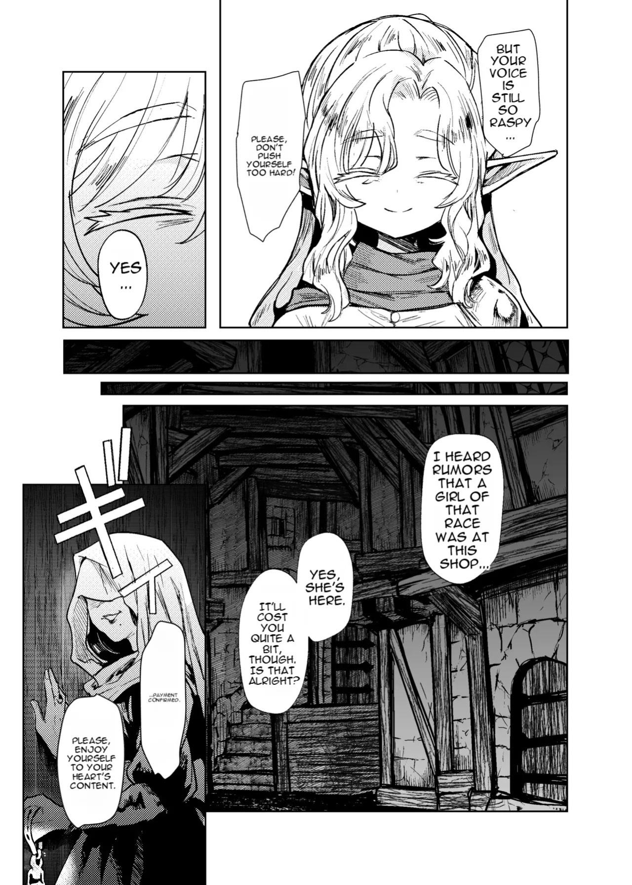 [Kanimura Hanten (Kanimura Ebio)] Seikishi Danchou-sama wa Injutsu no Chiryou no Tame ni Shoukan e Ikimashita | The Holy Knight Commander Visited a Brothel to Cure His Curse [English] [Digital]