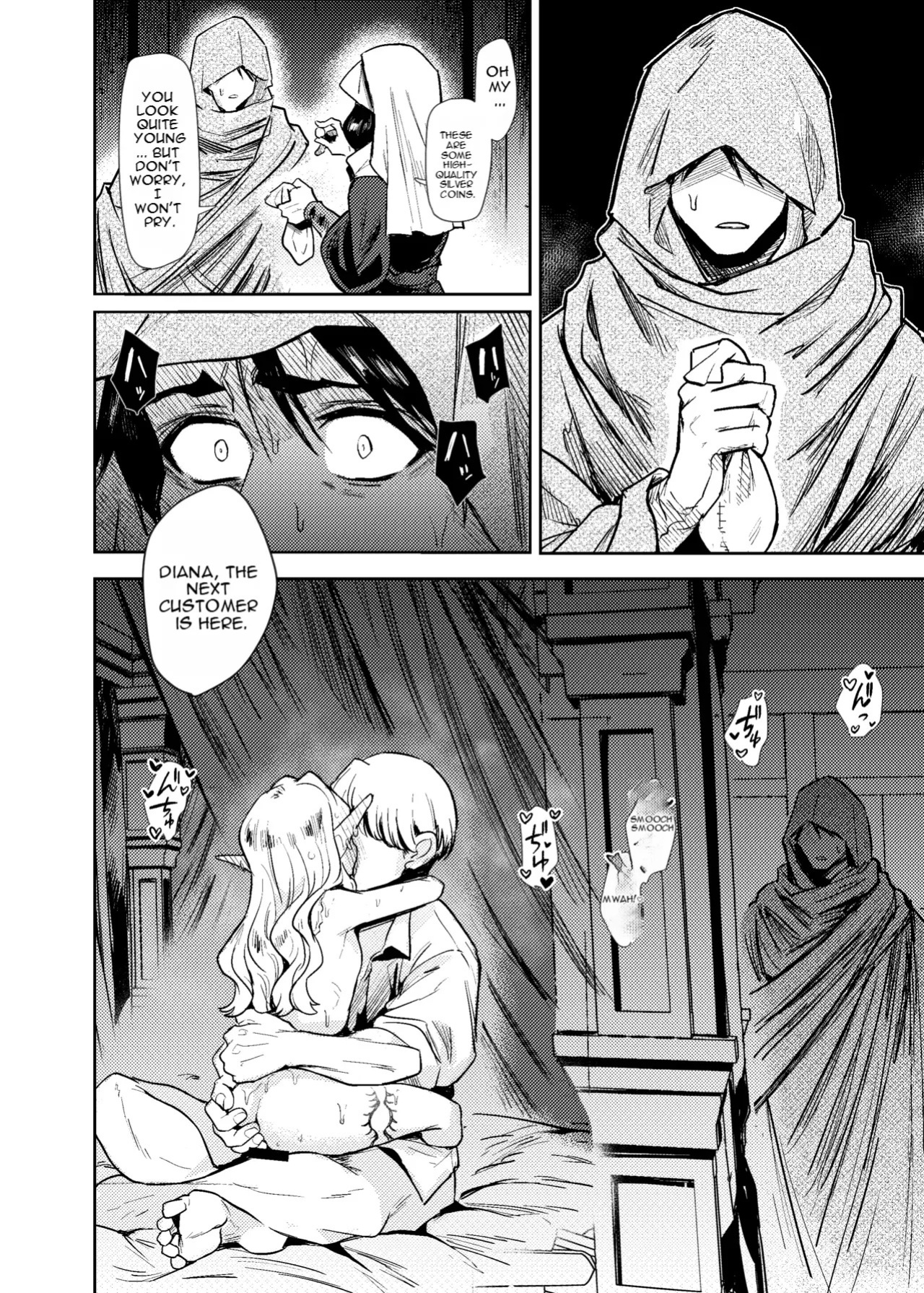 [Kanimura Hanten (Kanimura Ebio)] Seikishi Danchou-sama wa Injutsu no Chiryou no Tame ni Shoukan e Ikimashita | The Holy Knight Commander Visited a Brothel to Cure His Curse [English] [Digital]