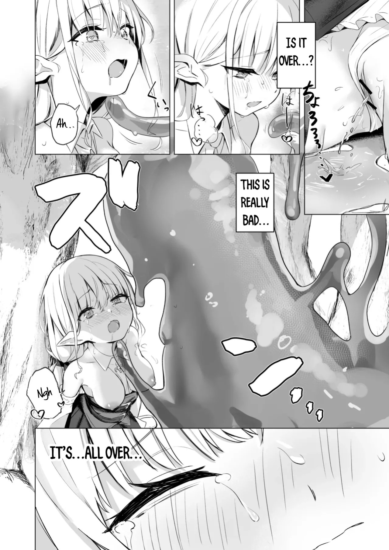 [Kindergarten (Toshizou)] Slime no Doku de Hatsujou shita node Nakama to Les Sex shite mo Mondainai | It's Okay to Have Lesbian Sex With My Comrade Because The Slime's Poison Made Us Horny[Prisms Translations]