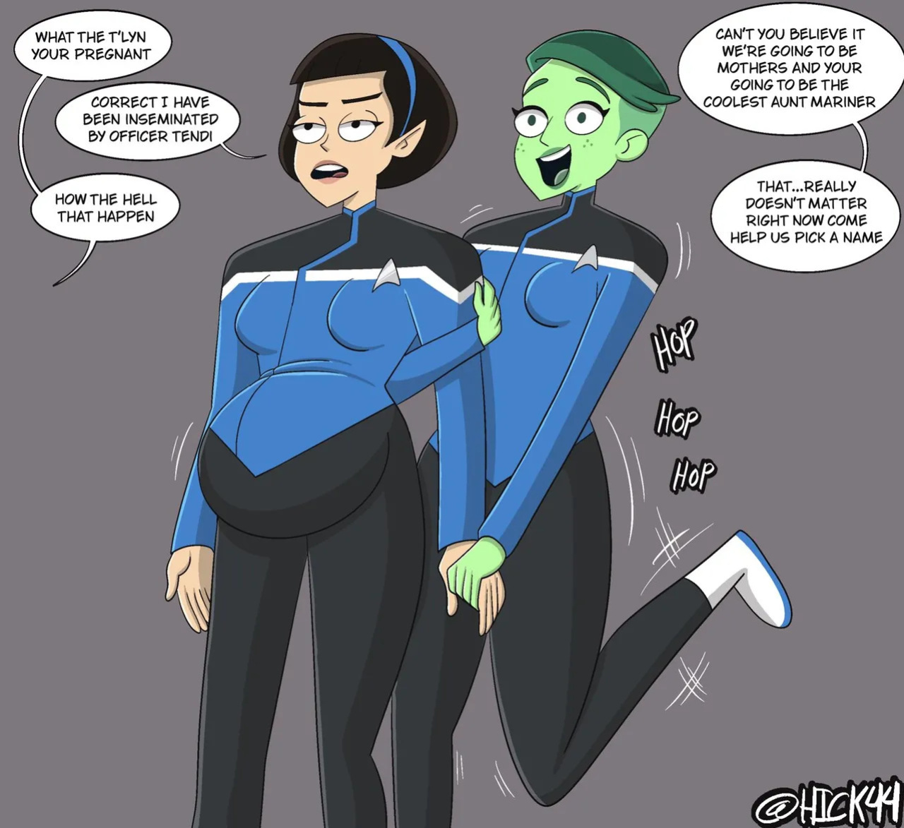 [Hick44NSFW] Tendi x T'Lyn (Star Trek: Lower Decks)