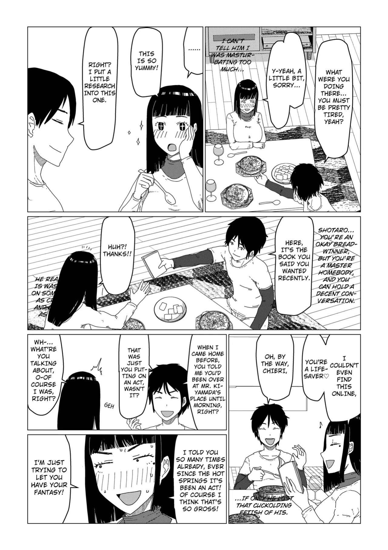 [Jigoku no Nyanko] Chieri-san Can't Lose! A Perverted Toilet Wife Who Can Be Fertilized With Anyone's Sperm With Her Husband's Approval [Full Series]