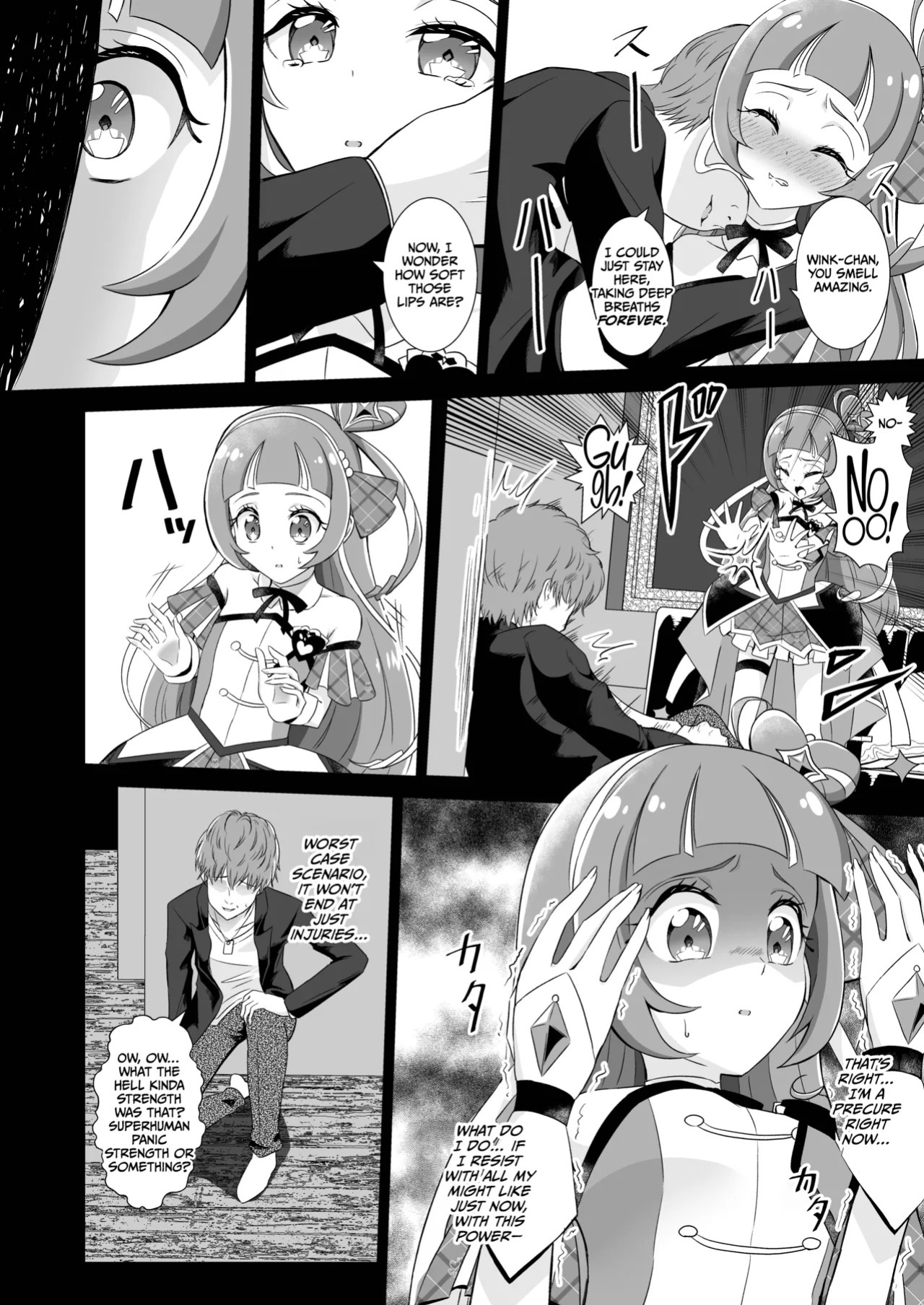 [Toumeiryuu no Margaret (Momoisaki Hayato)] Cure Wink Kyouhaku Ryoujoku (Kimi to Idol PreCure) [English] [CulturedCommissions] [Digital]