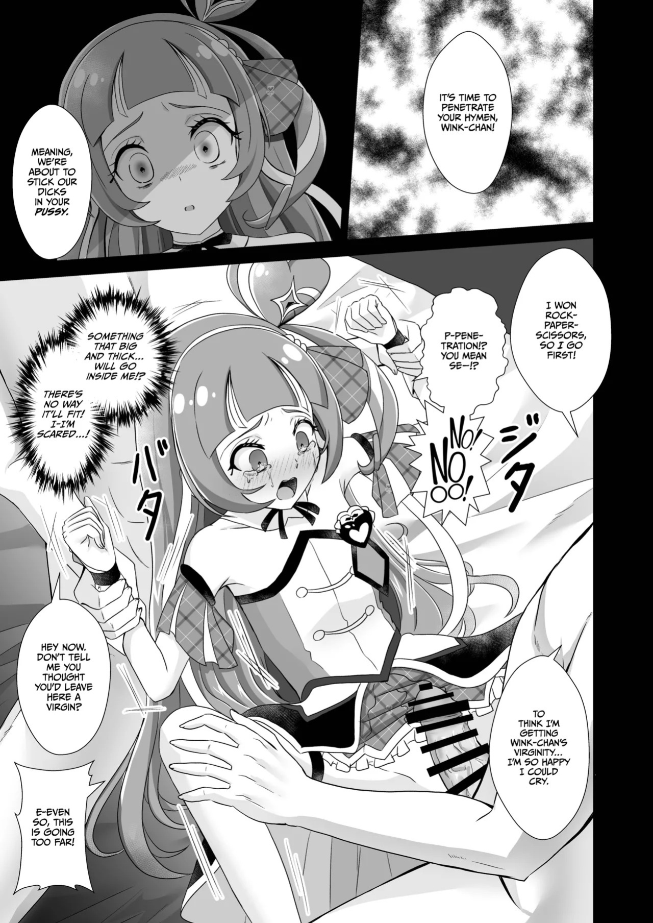 [Toumeiryuu no Margaret (Momoisaki Hayato)] Cure Wink Kyouhaku Ryoujoku (Kimi to Idol PreCure) [English] [CulturedCommissions] [Digital]
